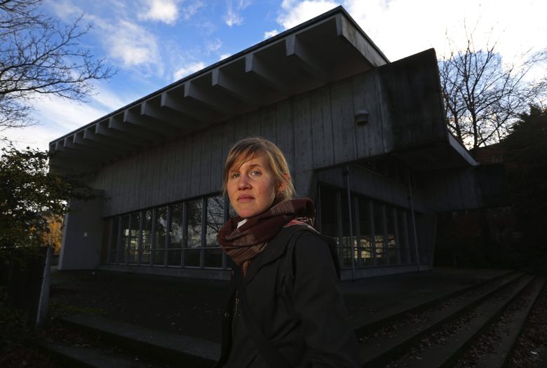 Former UW student Abby Inpanbutr wants to save the blandly named More Hall Annex, which once housed a nuclear reactor. (Ken Lambert / The Seattle Times)