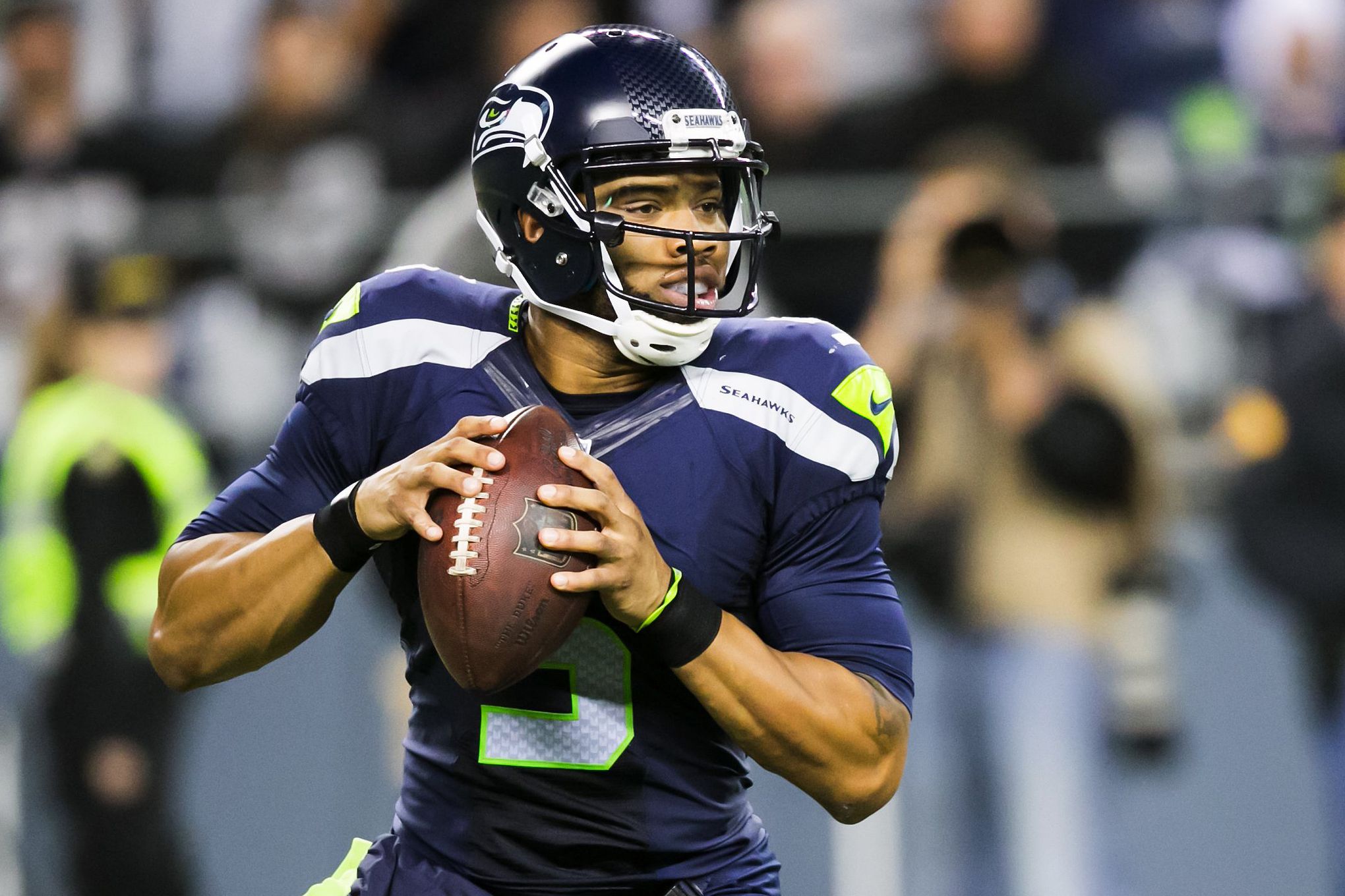 Pete Carroll, Seahawks 'happy with' quarterbacks on roster after