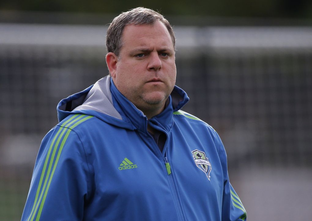 Sounders general manager Garth Lagerwey took San Diego State center back Aleks Berkolds in third round of the MLS SuperDraft on Monday. (Ted S. Warren / The Associated Press)