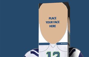 Join the Seahawks yourself: Make your own customizable 12th Man Paper Hawks  doll