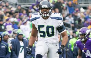 Seattle Seahawks outside linebacker K.J. Wright (50) during an NFL football  game against the Arizona Cardinals, Sunday, Oct. 25, 2020, in Glendale,  Ariz. (AP Photo/Rick Scuteri Stock Photo - Alamy