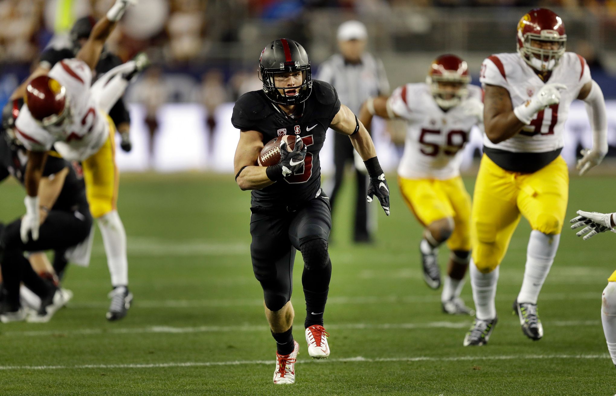 Christian McCaffrey catapults No. 7 Stanford past USC for Pac-12 title