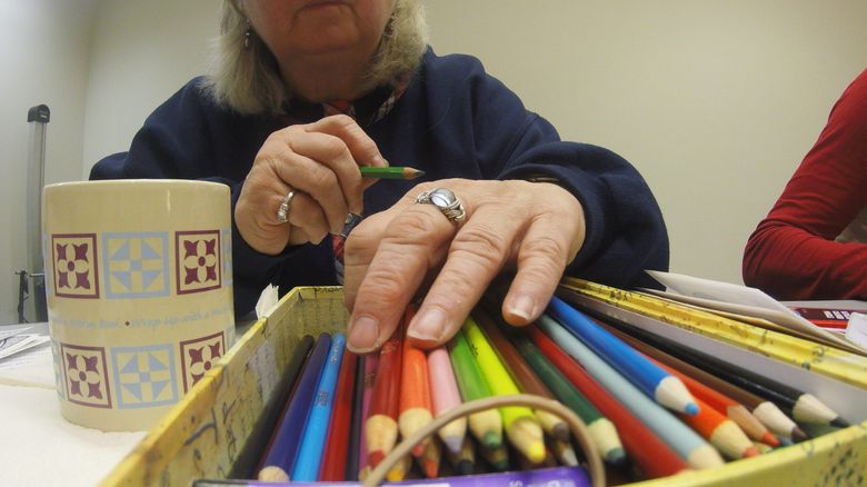 With adult coloring books on the rise, library hosts coloring groups