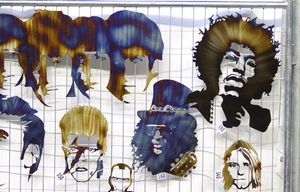 Some of the offerings at the Steelzilla Metal Art booth at the 2016 Tacoma Home and Garden Show on Sunday, January 31, 2016, at the Tacoma Dome.
LINES ONLY – TACOMA HOME AND GARDEN SHOW – TACOMA DOME – 153222 – 013116 –