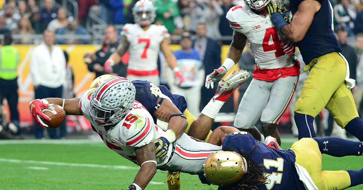 Ohio State football  Ezekiel Elliott runs his way into school history