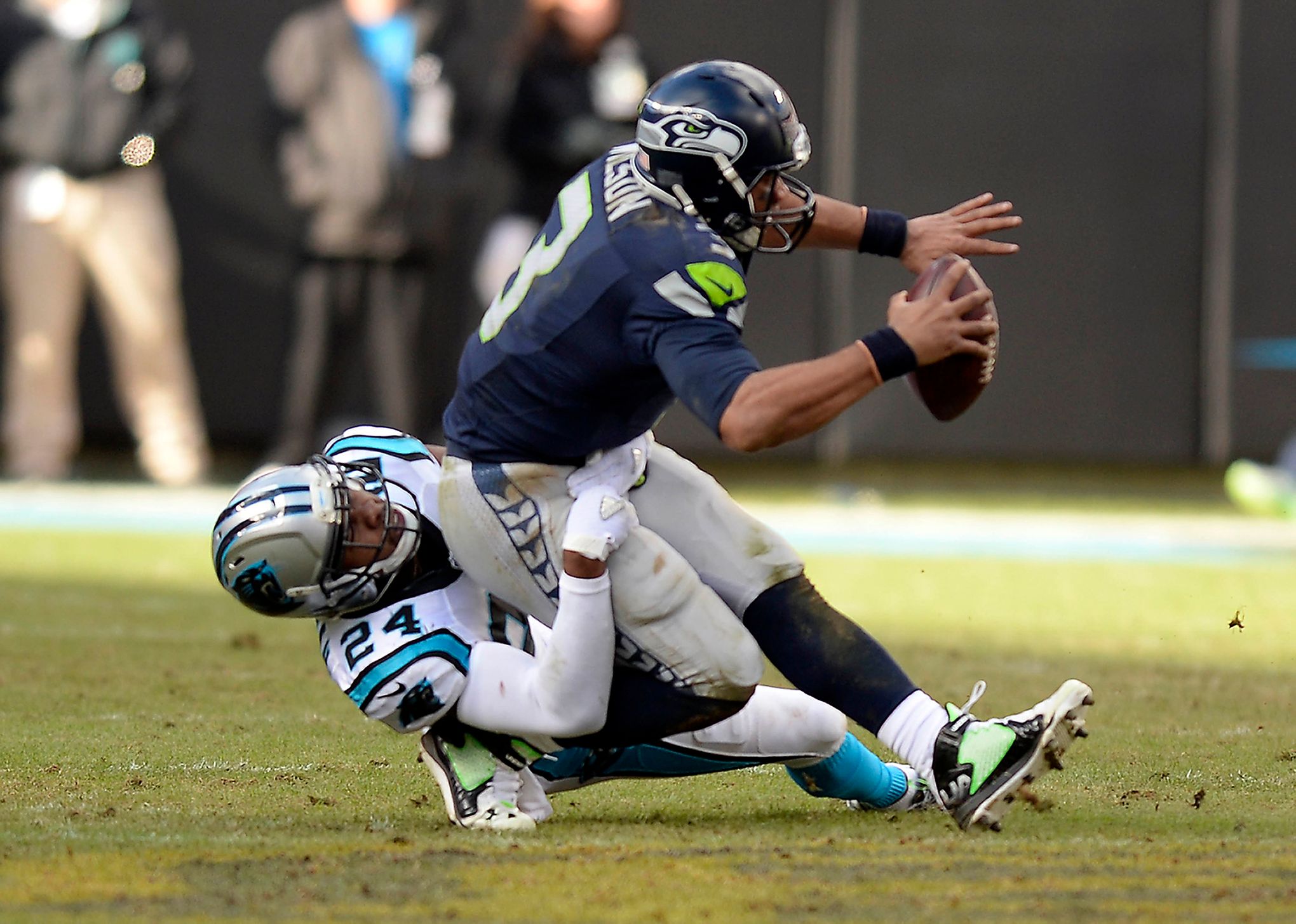 The Seattle Seahawks defense completes an epic four-down goal-line