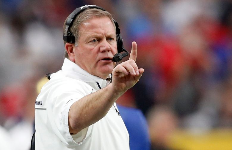 Brian Kelly agrees to 6-year contract to remain Notre Dame's football coach  | The Seattle Times