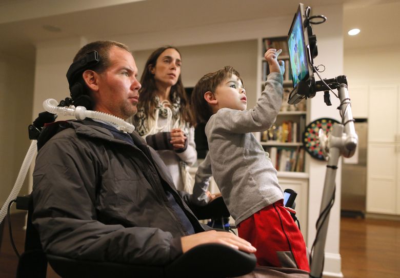 Former New Orleans Saints player Steve Gleason, who suffers from