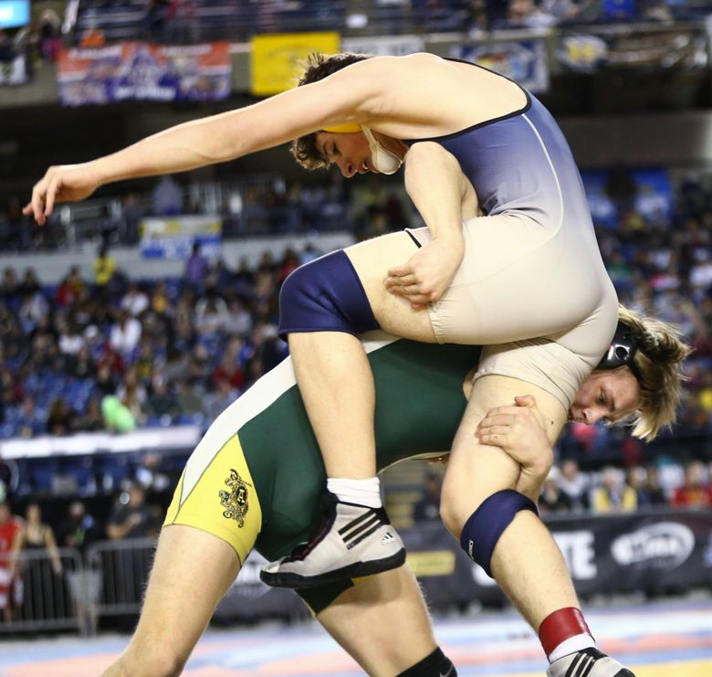 Boys wrestling scenes from the Mat Classic XXVIII The Seattle Times