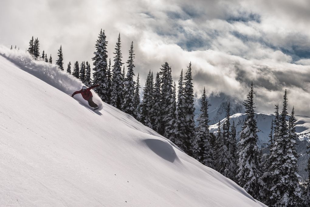 Whistler British Columbia Skier Water Bottle