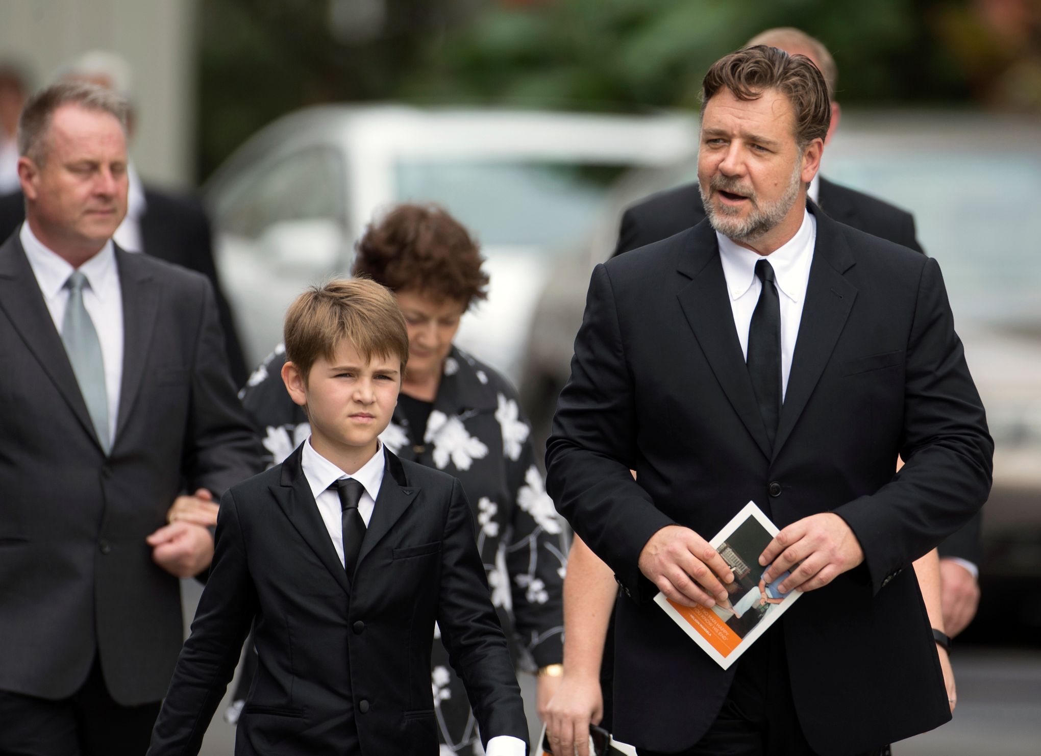 Russell Crowe was pallbearer at cousin Martin Crowe's funeral