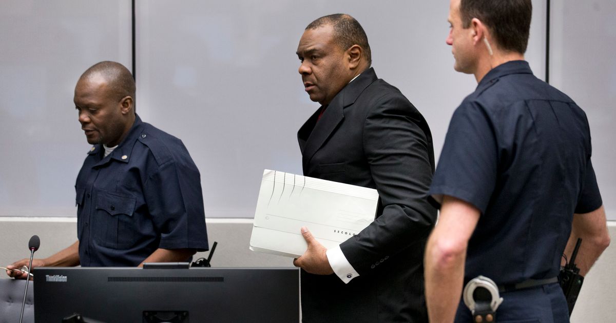 Международные преступники. Former Congo vice President Jean-Pierre Bemba in Court on fa. Conviction Court.