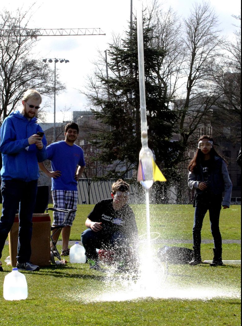 Blast-off! 6th Grade Science Students Launch Bottle Rockets on