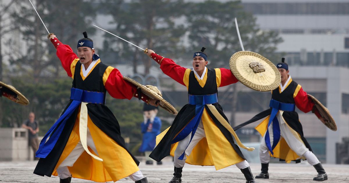 Image of Asia: Honor guard performance in Seoul | The Seattle Times