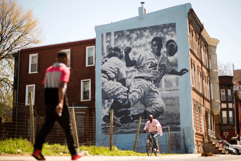 Painting of Jackie Robinson's historic at-bat to be on view in Jersey City  