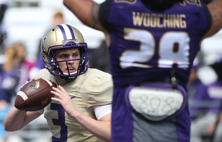Jake Browning settling in nicely as UW’s No. 1 quarterback The
