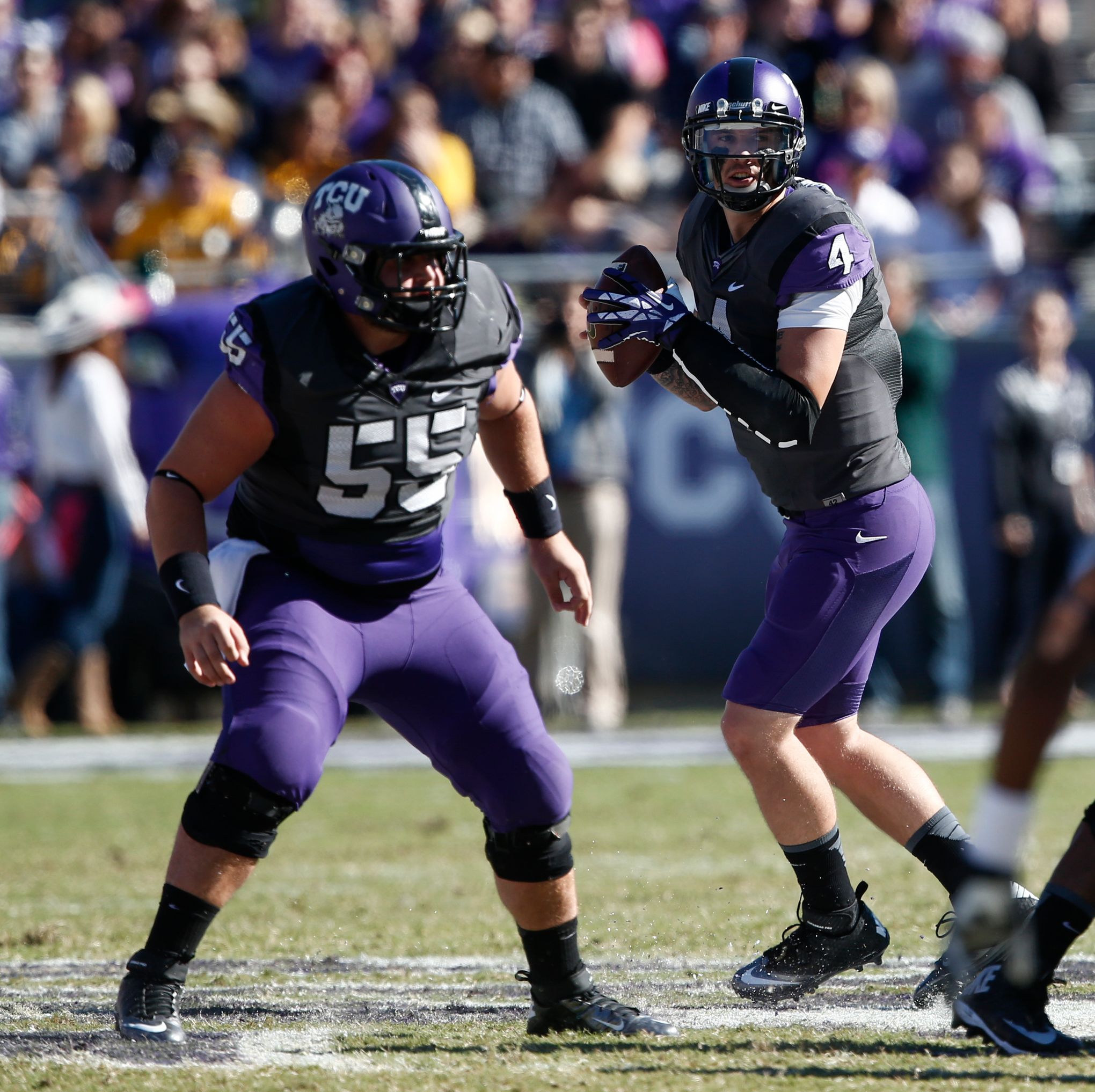 Seattle Seahawks center Joey Hunt (62) and offensive tackle Jalen