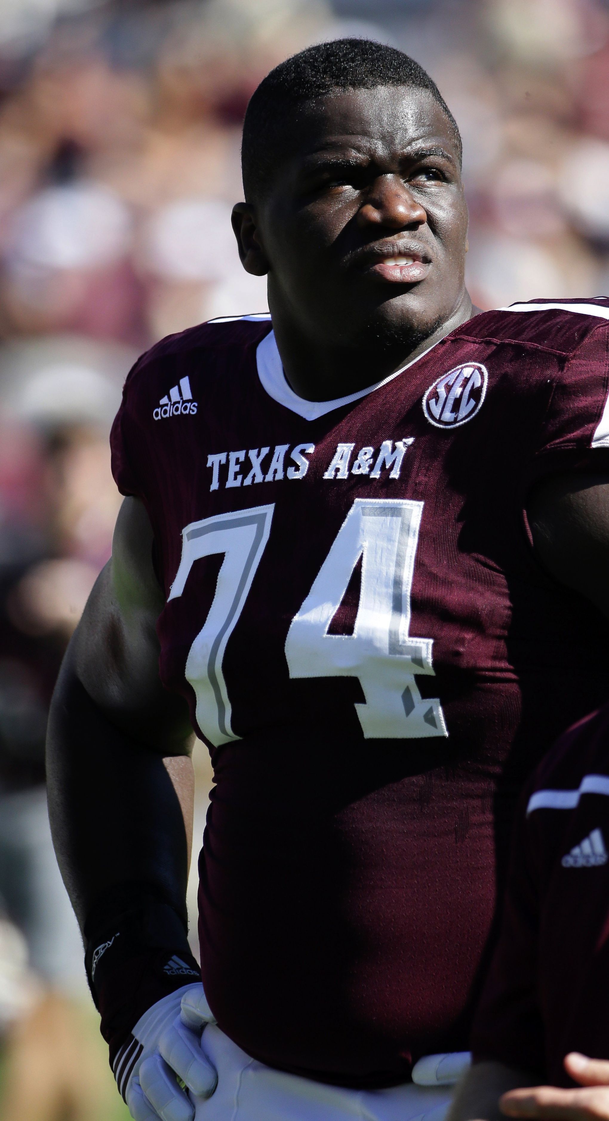 I wonder what's under there? Could it be? The first lineman in NFL