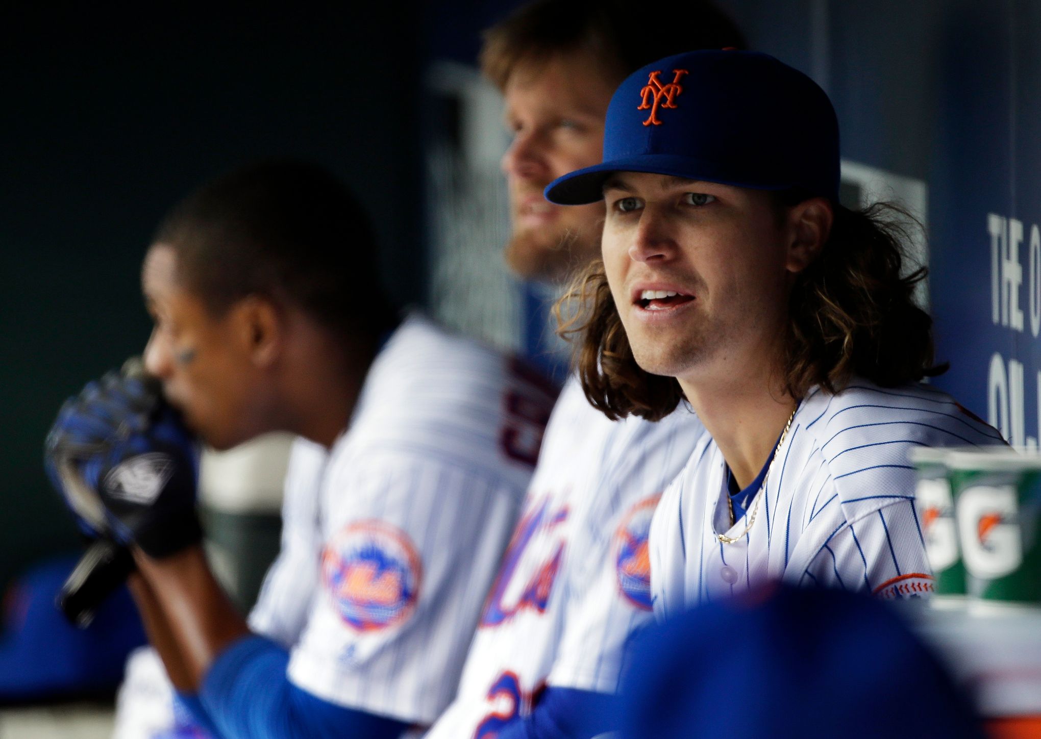 Mets' Jacob deGrom shares first snap of baby boy following health