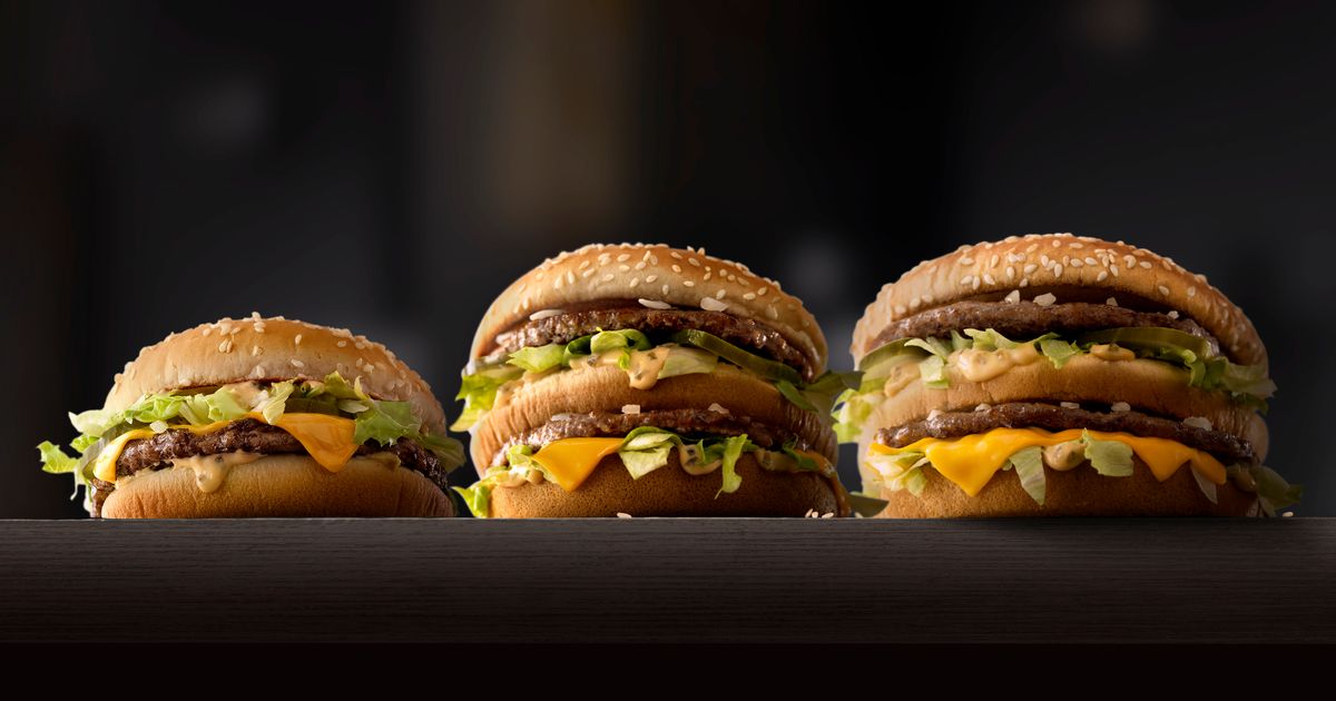 McDonald’s testing bigger, smaller Big Macs The Seattle Times