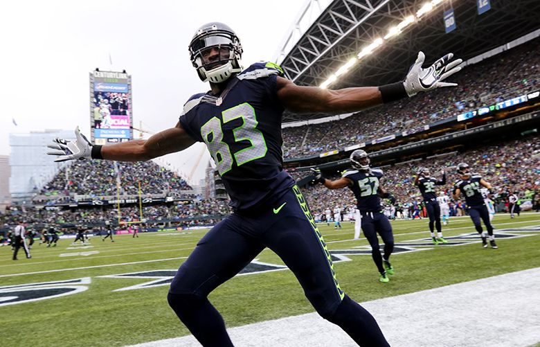 Seattle Seahawks wide receiver (83) Ricardo Lockette on the field during of  a game against the San Diego Chargers played at Qualcomm Stadium in San  Diego on Sunday, Sept. 14, 2014. (AP