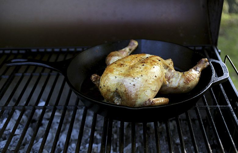 Use your grill like an oven for roasted chicken The Seattle Times