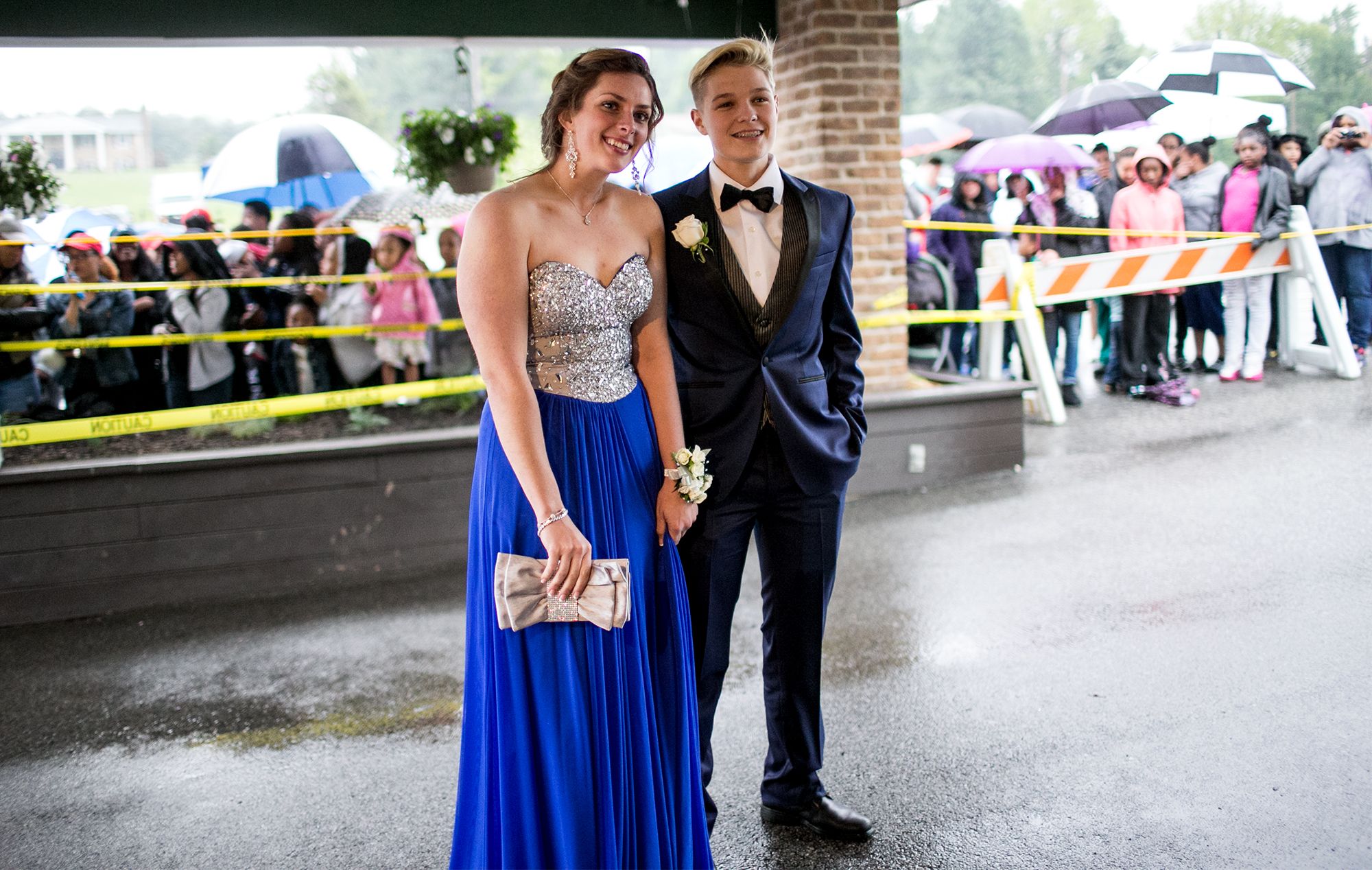 Girl Wearing Suit to Prom Dress