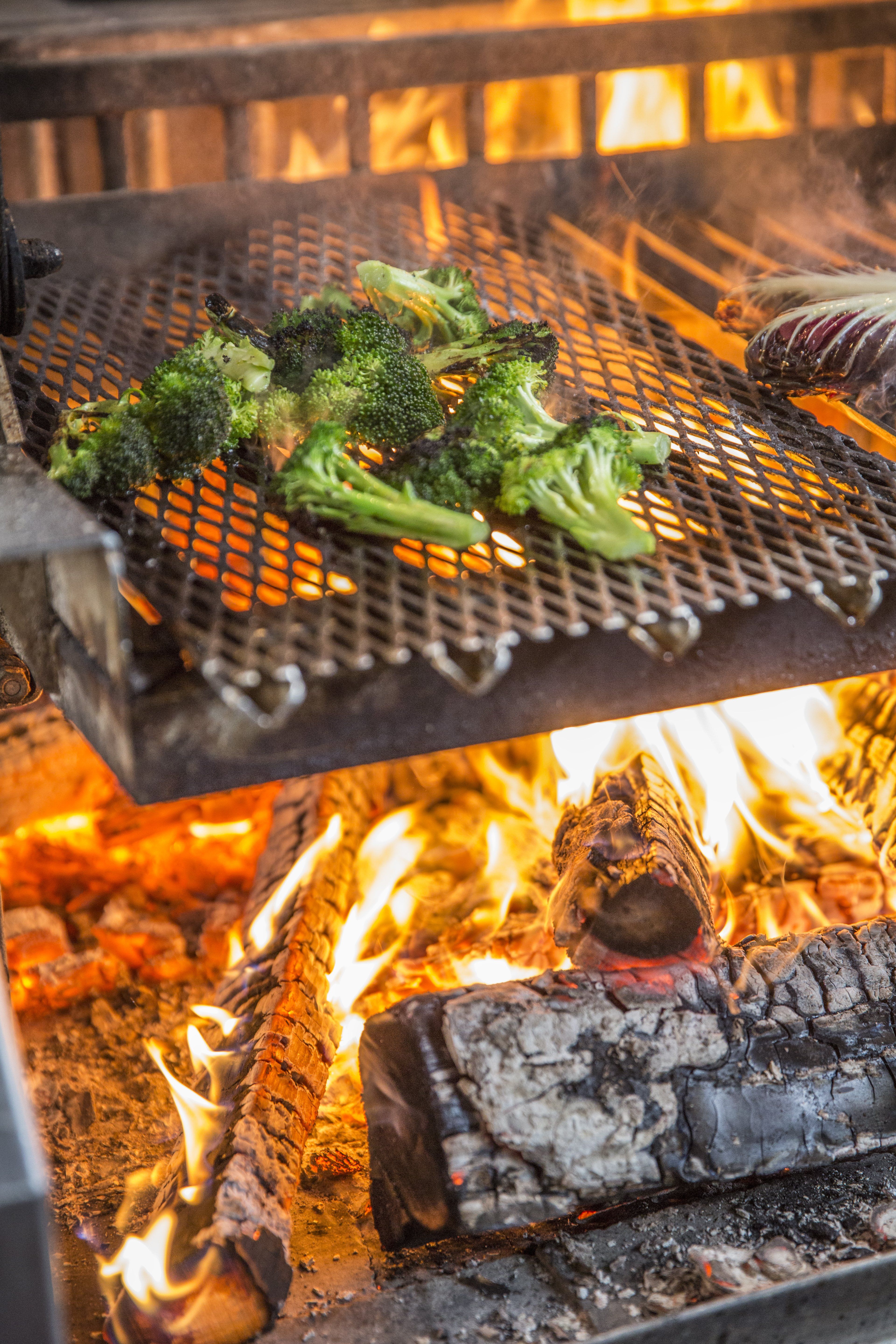 Cooking on a outlet charcoal grill