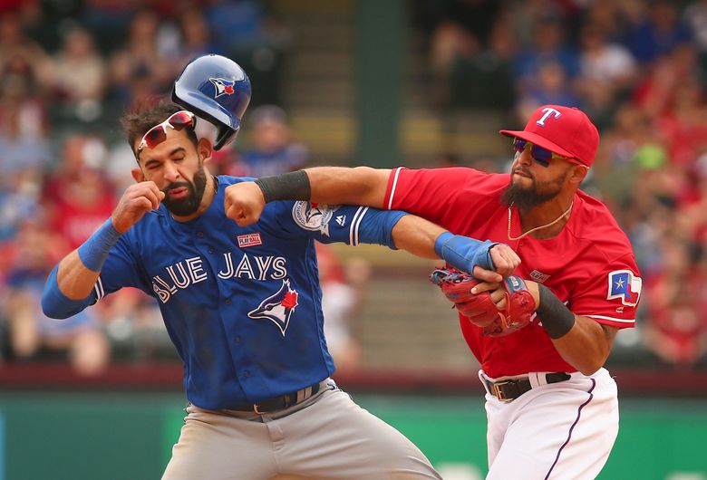 Toronto Blue Jays American League right fielder Jose Bautista (19