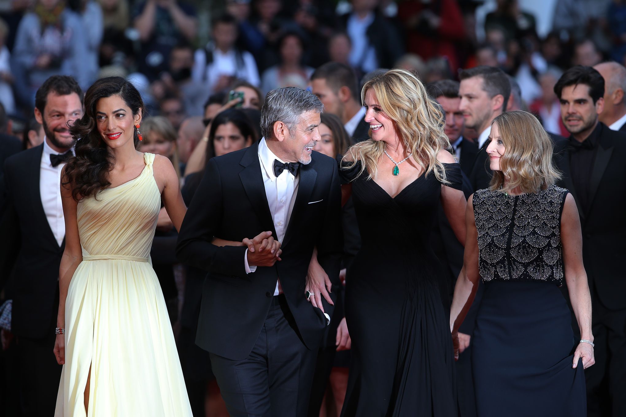 Cannes, France. 12th May, 2016. Jack O'connell, Amal Clooney