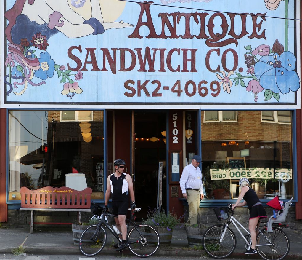 On North Pearl Street, near the park, Antique Sandwich Co. is a popular spot for sandwiches or pie, with milkshakes big enough to share. (Ken Lambert/The Seattle Times)