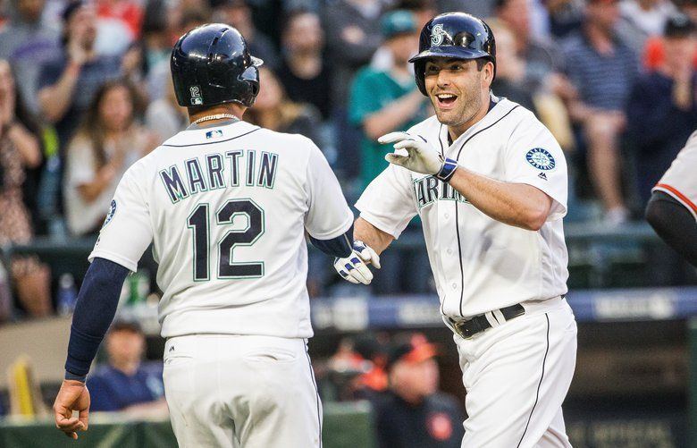 Photos: Seth Smith gets Mariners going versus Orioles with 2-run homer ...