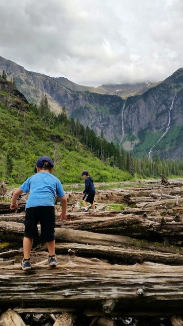 Keep a close eye on kids when they’re near water (such as here at Glacier National Park in Montana). (Jillian O’Connor / The Seattle Times)
