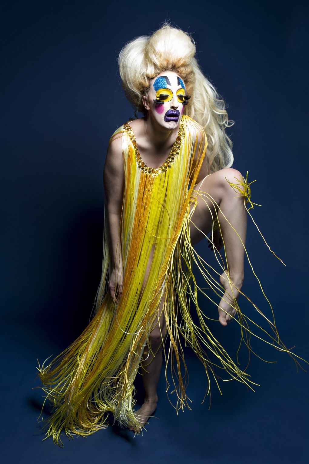 Cherdonna Shinatra (aka Jody Kuehner) is performing her latest one-woman show, “Clock That Mug or Dusted,” at Velocity Dance Theater on Capitol Hill. (Lou Daprile)