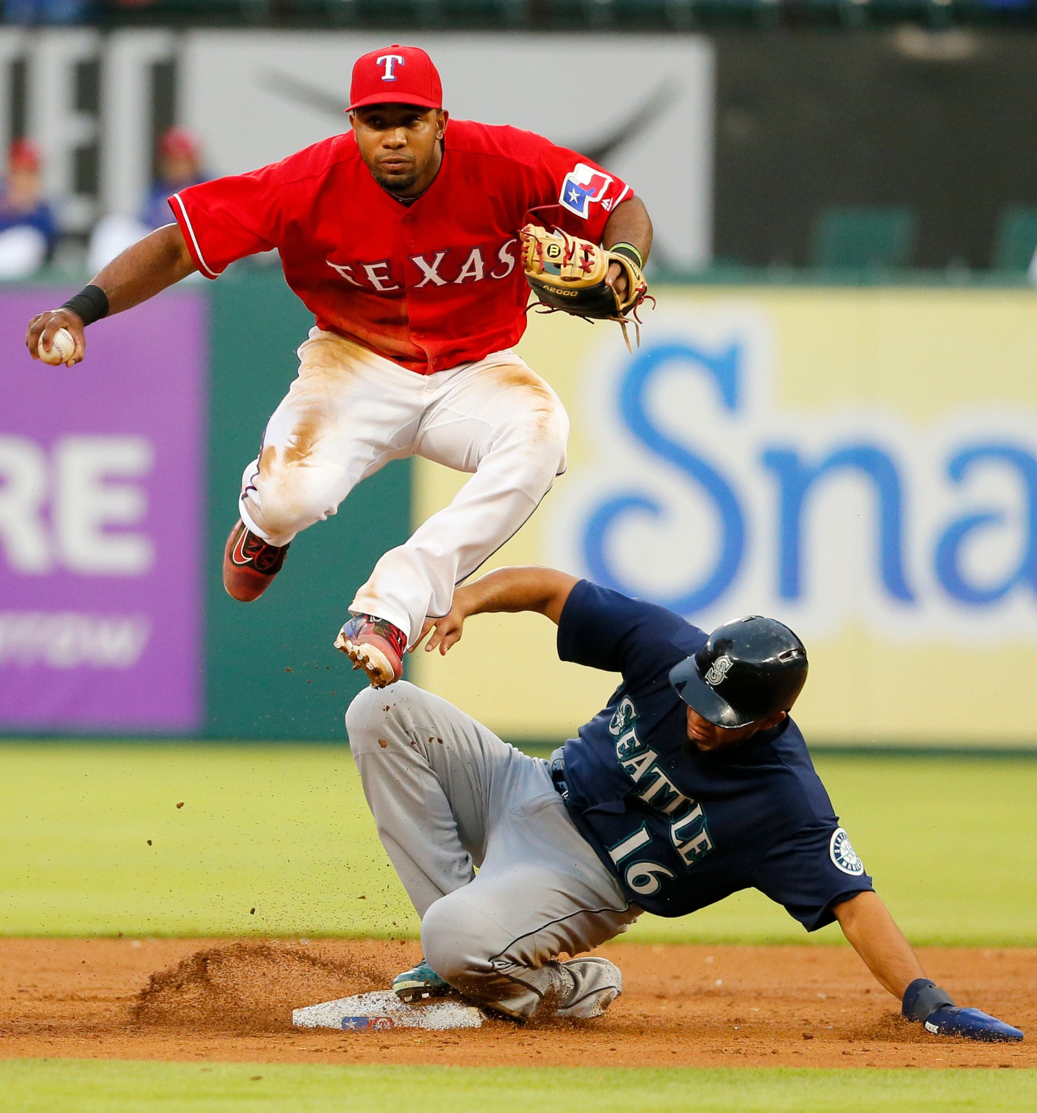 Adrian Beltre and Elvis Andrus still can't agree on who gets to