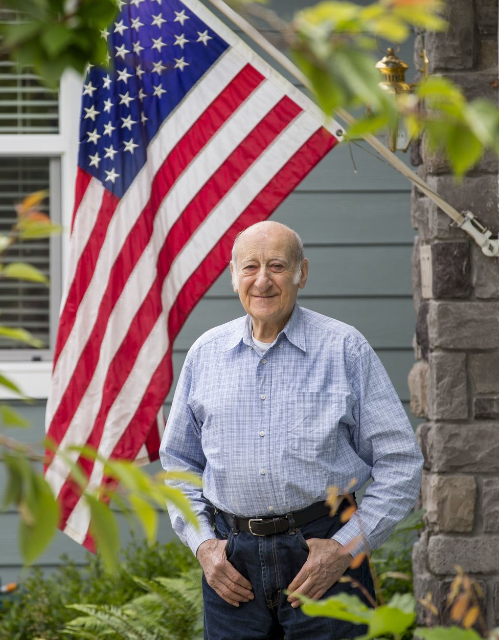 Retired Boeing engineer David Huntman worked on many projects, including the “Peacekeeper” intercontinental ballistic missile and the secret “Condor” drone program. (Mike Siegel / The Seattle Times)
