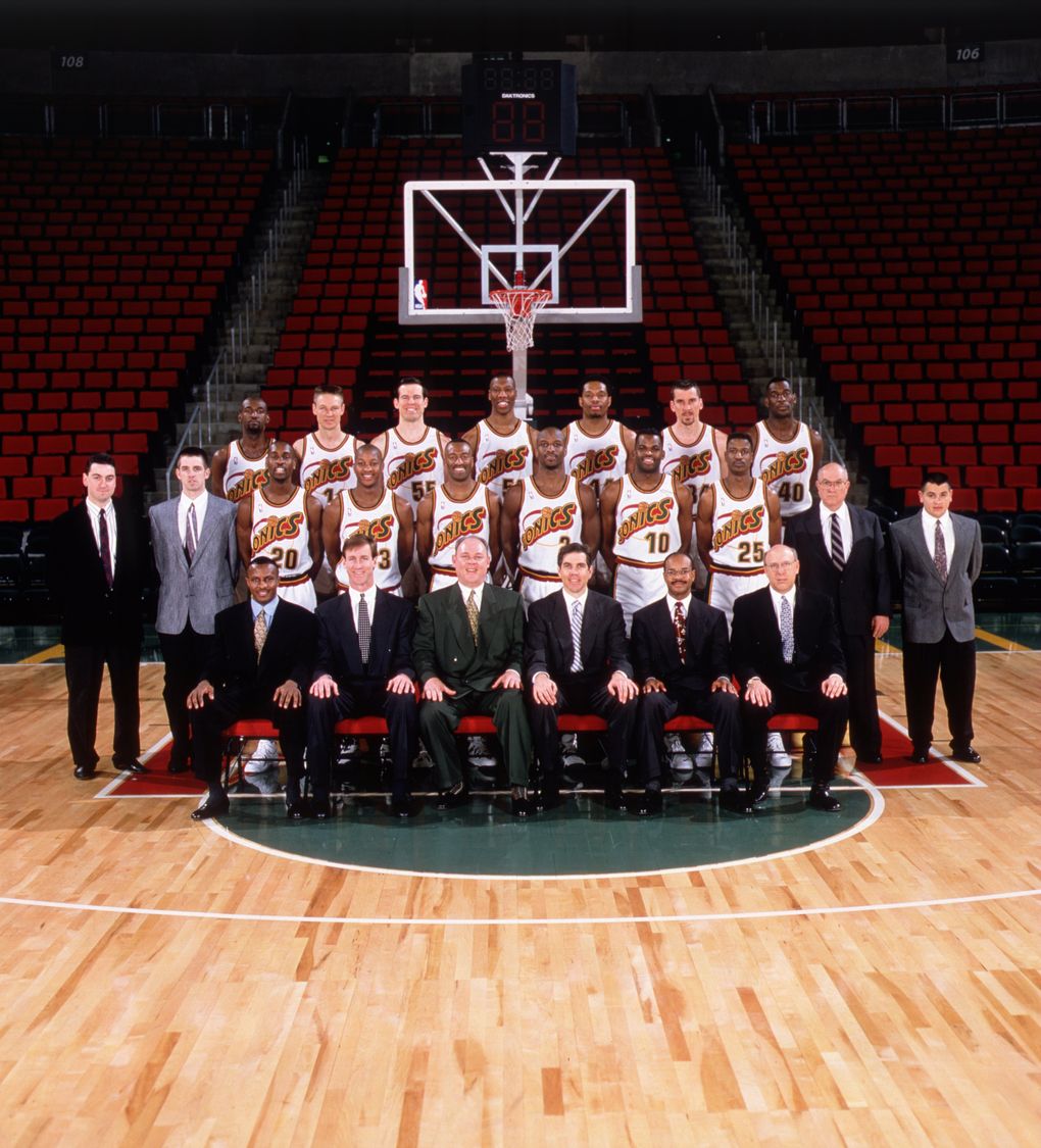 The 1995-96 Sonics finished the regular season with a 64-18 record.