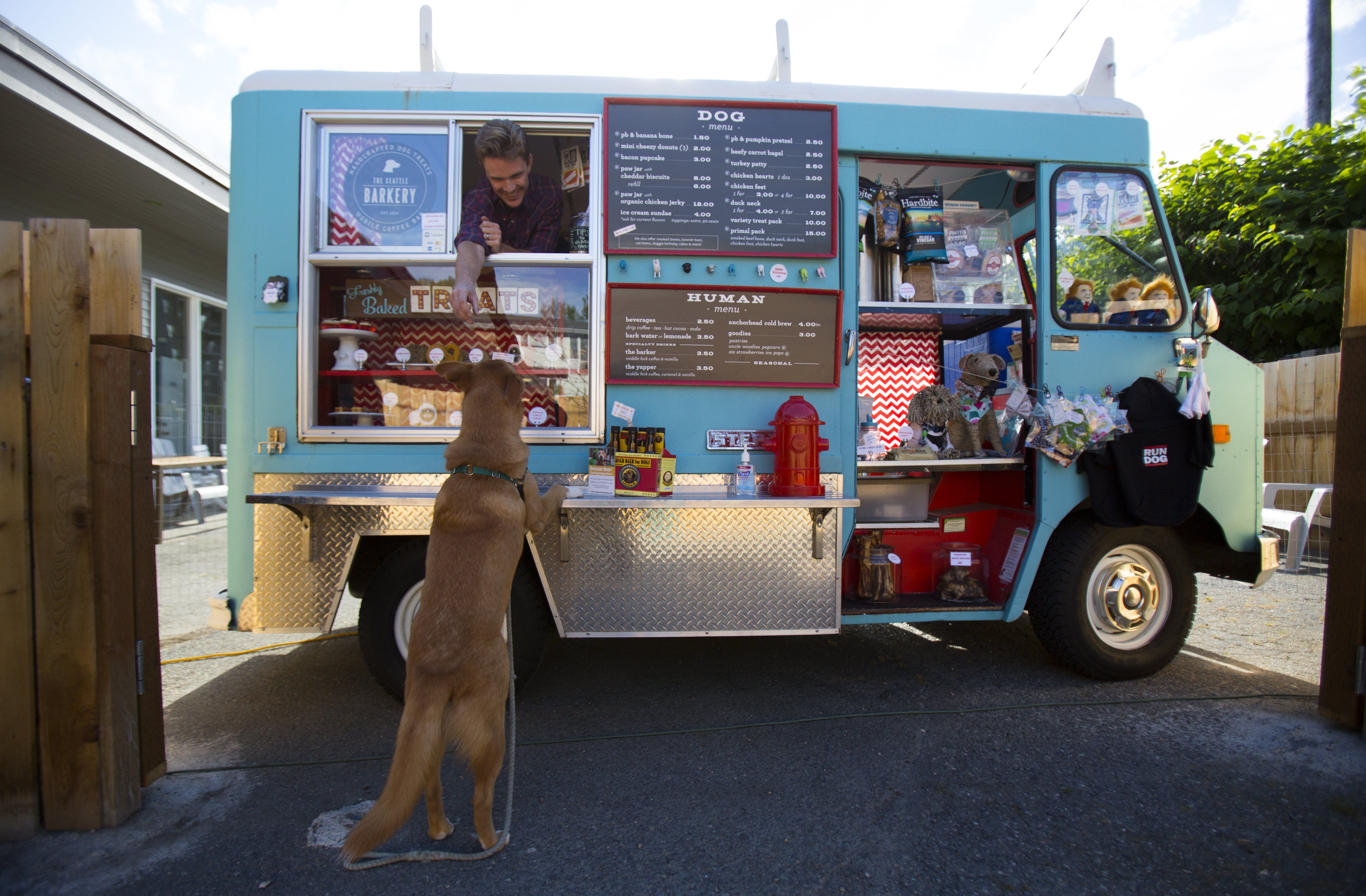 The Seattle Barkery is a food truck for dogs yes really The