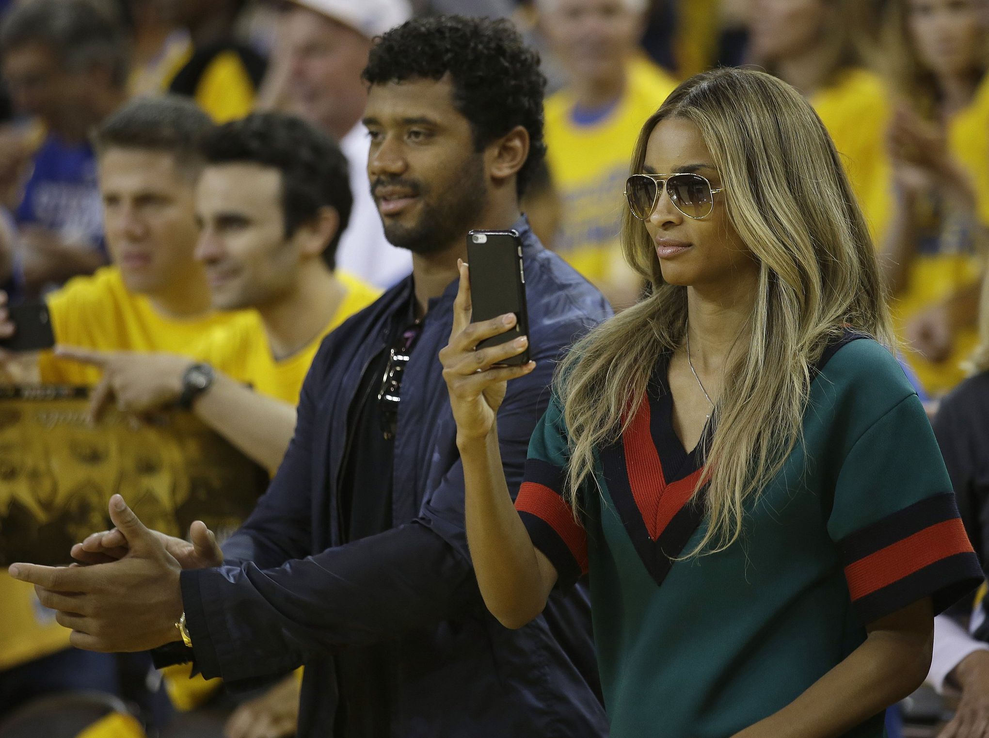 Russell Wilson And Baby Future Playing Basketball