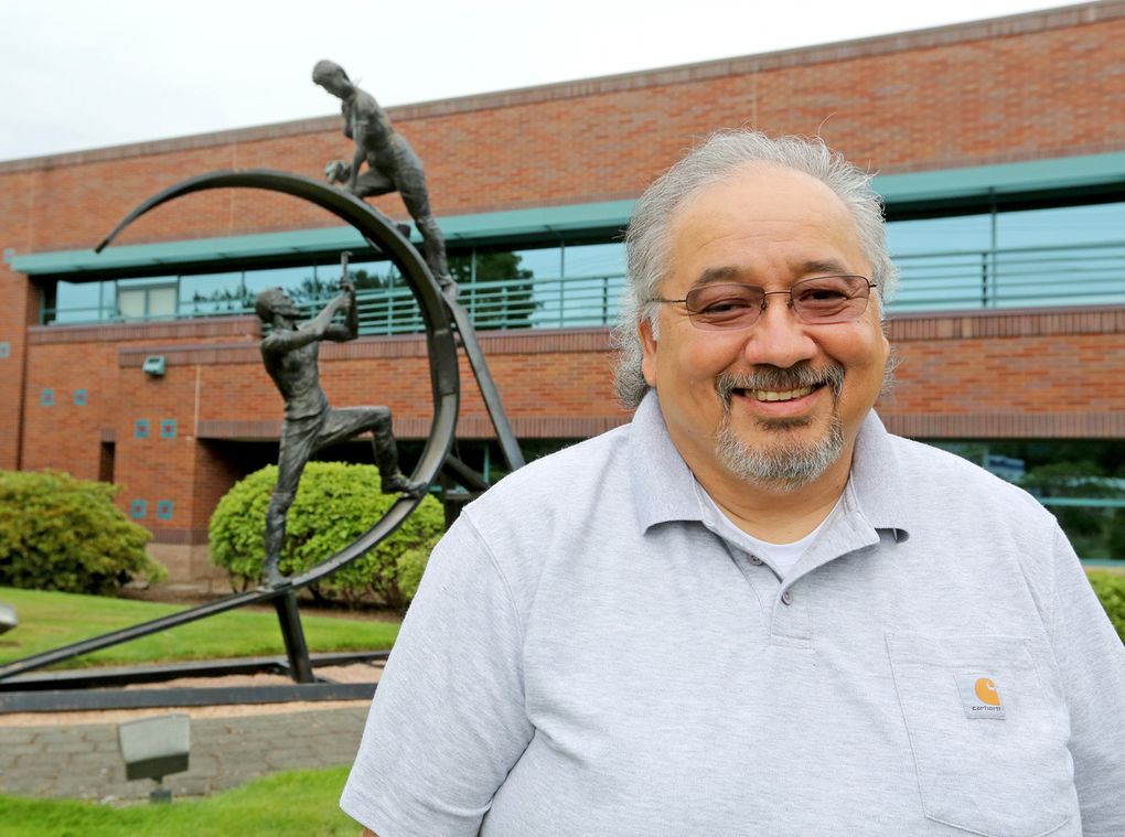 Boeing machinist John Lopez Jr. is an elected official in the machinists union, whose South Park headquarters are shown here. (Greg Gilbert / The Seattle Times)