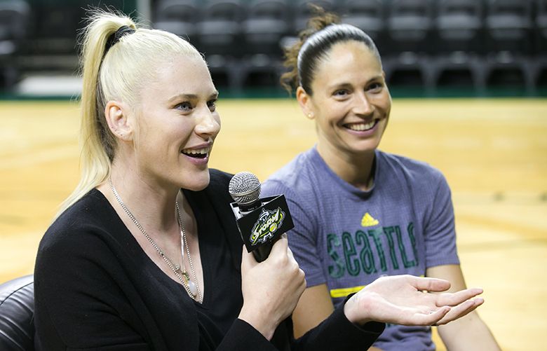 Lauren Jackson's jersey retirement ceremony by WNBA Seattle Storm