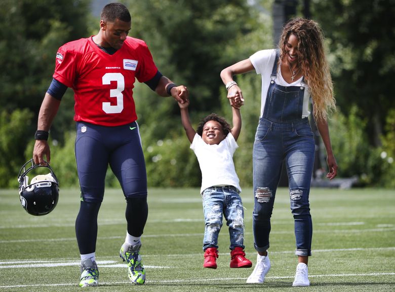 IN PHOTOS: Russell Wilson shares moments with his kids during