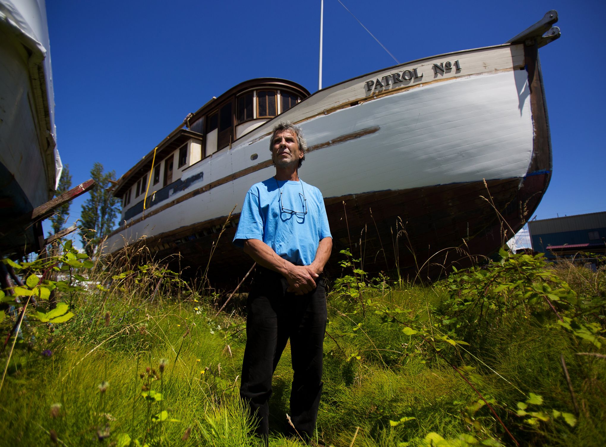 Pacific Northwest Wooden Fishing Boat, Vancouver Vintage PNW