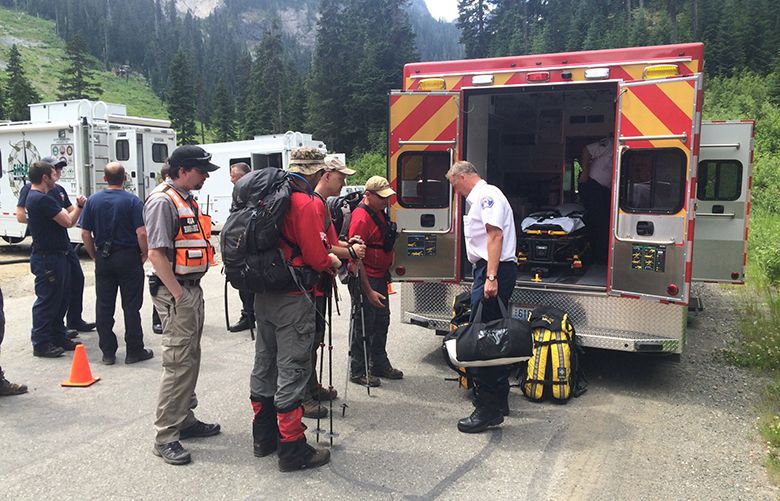 Hiker survives after falling more than 150 feet near Snow Lake The