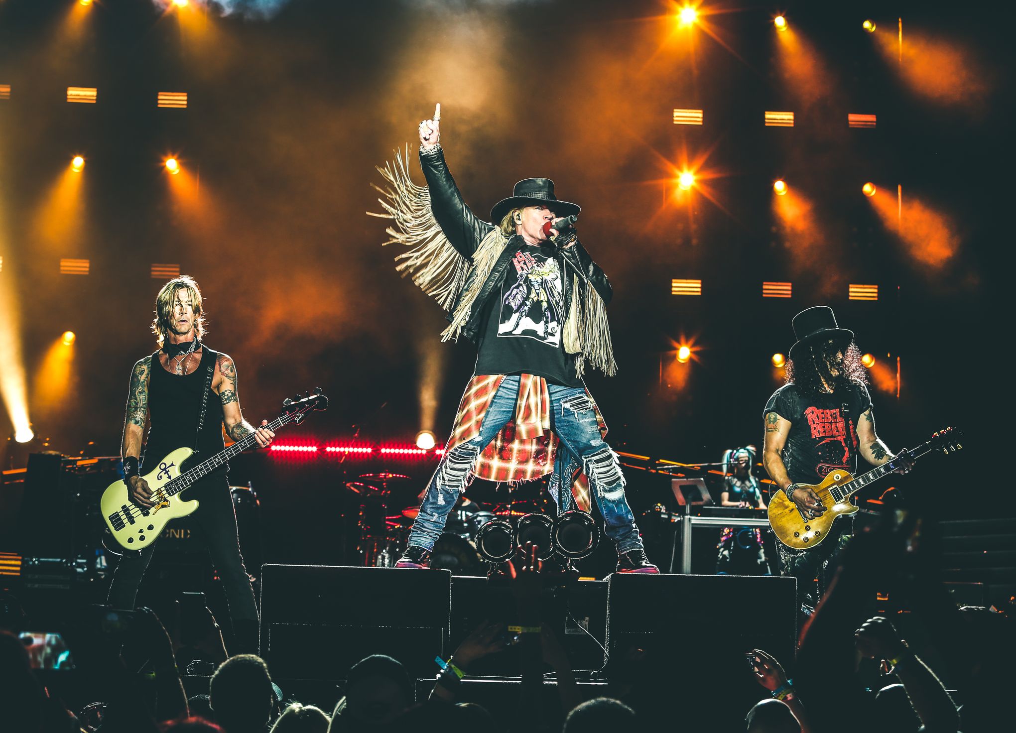 Guns N' Roses all hearts & flowers on reunion tour