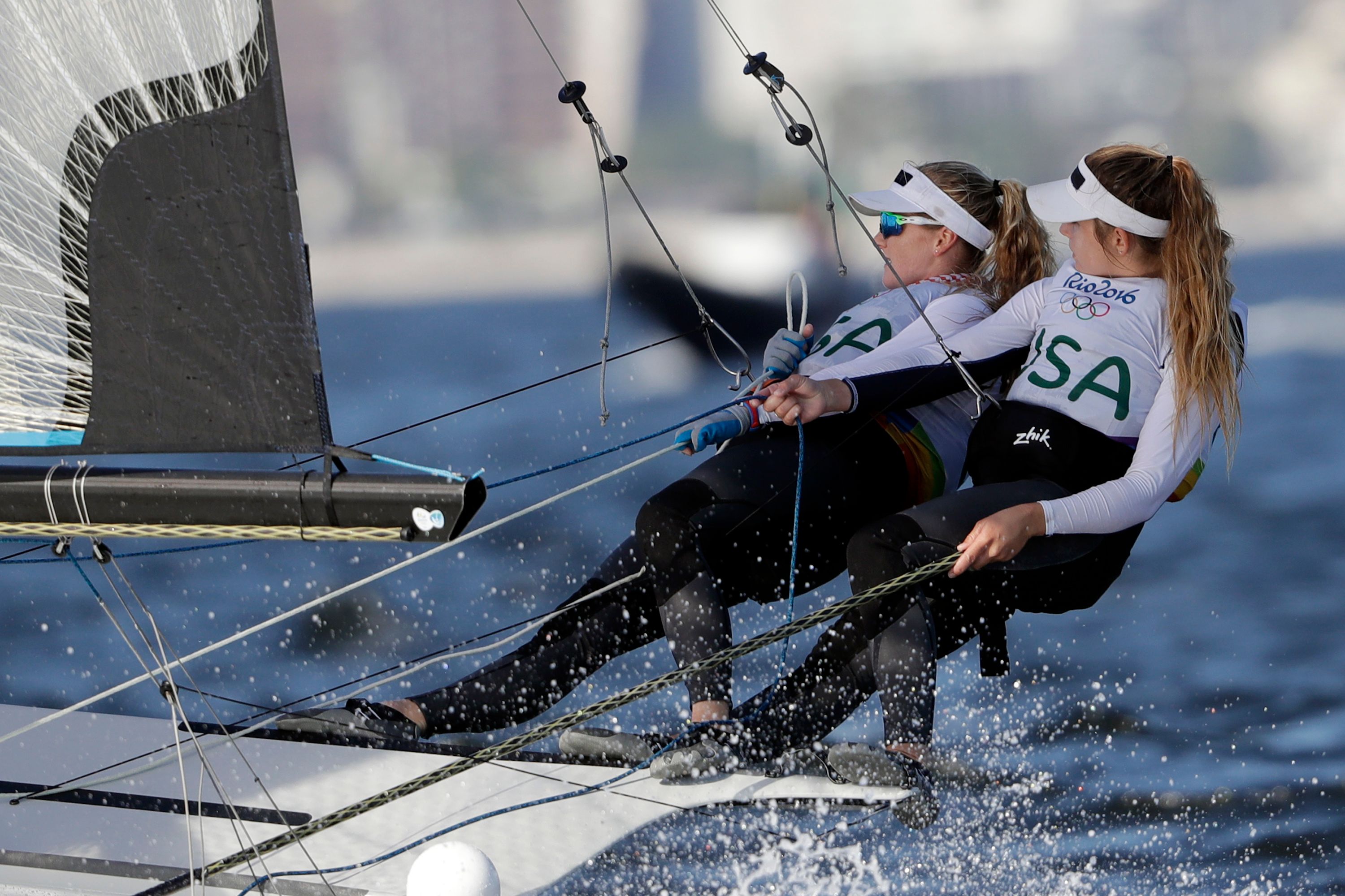 First US race win in Olympic regatta comes in 49erFX class | The