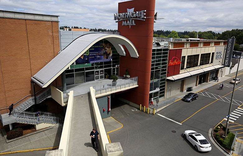 (EDS: For Neighborhood Profile on Northgate) The Northgate Mall dominates the neighborhood’s image, but there is more here than meets the eye, Wednesday, Aug. 10, 2016, in Seattle.