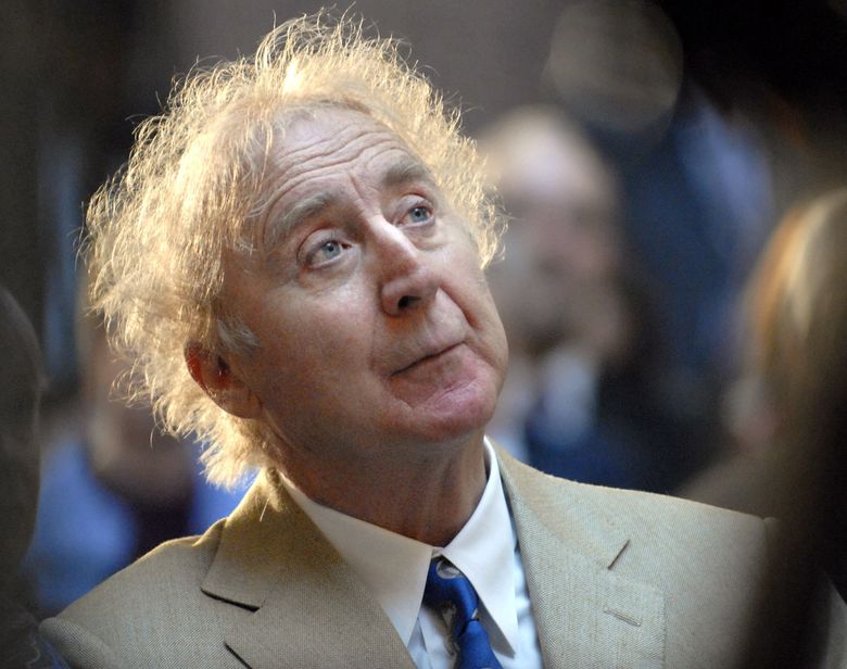 A wide-eyed Gene Wilder, as the title character in 'Willy Wonka