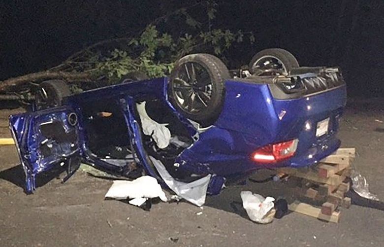A teen was seriously injured in an overnight crash in Bellevue.