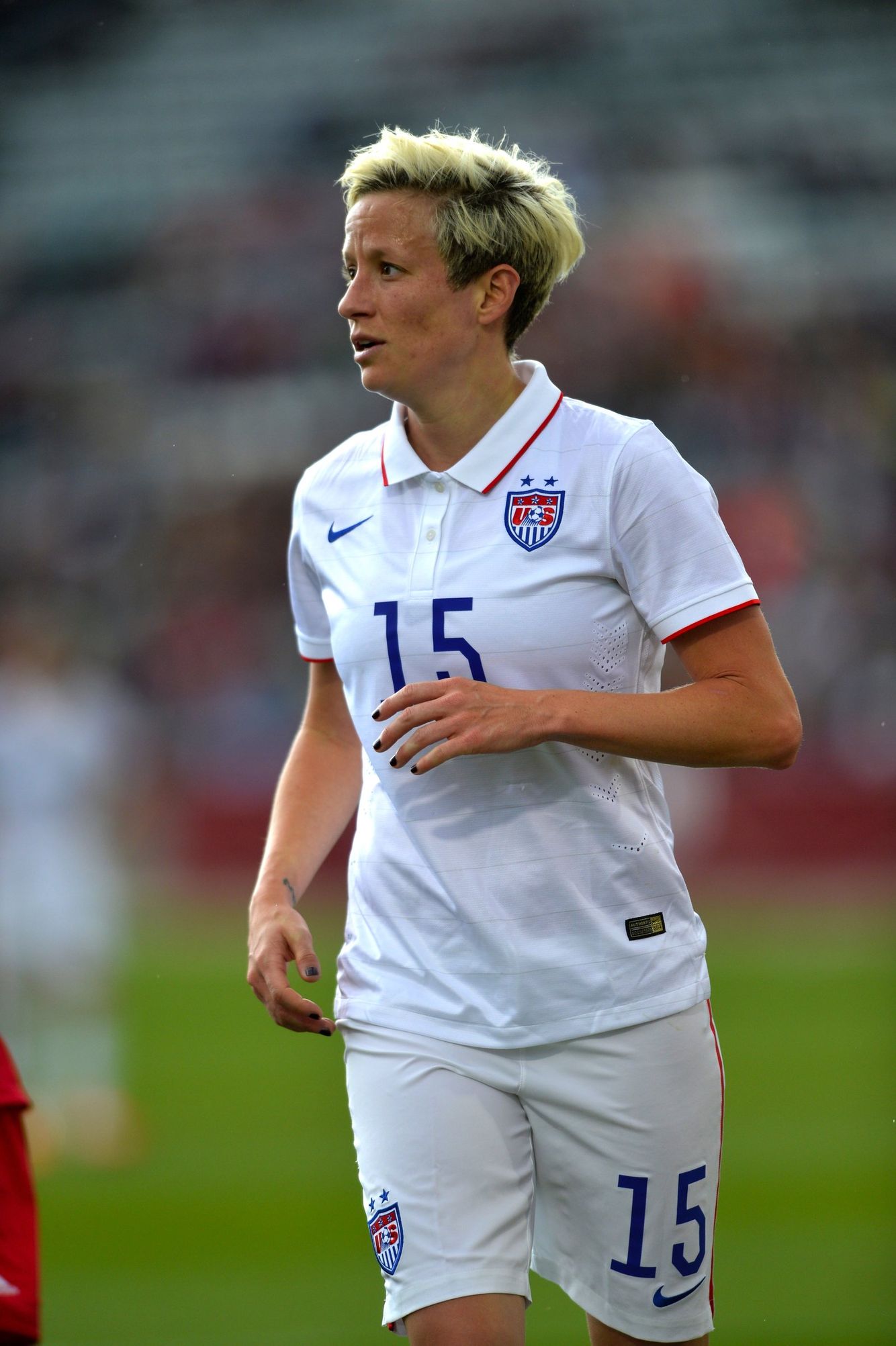 To prevent Megan Rapinoe from kneeling during the national anthem, the